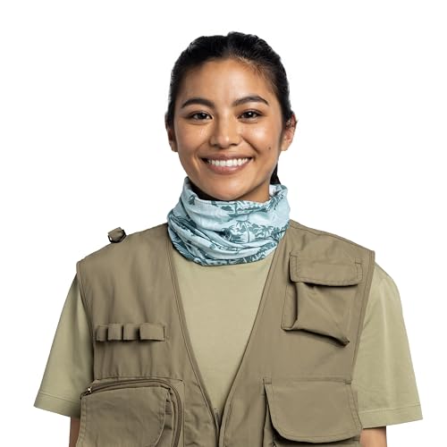 Image of BUFF CoolNet UV Neck Gaiter, UPF 50 Sun Protection, Breathable, Versatile, Quick Dry Face Mask, Fishing Designs, Adult Size