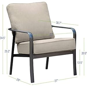 Hanover cortino outdoor club chair with plush quick drying sunbrella cushions commercial grade aluminum outdoor dining chair perfect for patio sets poolside and backyards gunmetalash  urban country home decor