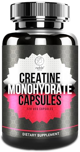 Creatine Monohydrate Capsules - 120 Veg Capsules - Supports Muscle Recovery & Energy Boost