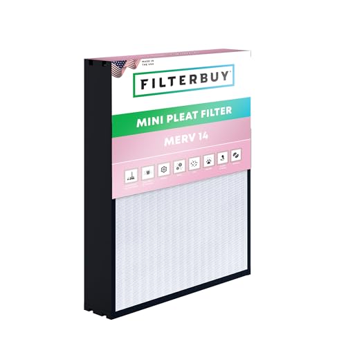Reviewing the Filterbuy 20x25x4 Mini Pleat Air Filter MERV 14 2 41wc4 faLSL. SL500