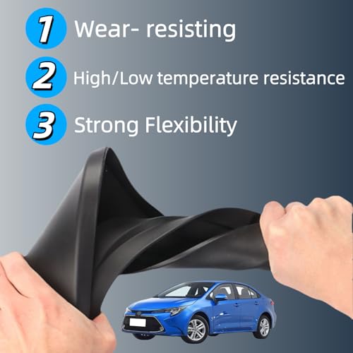 Image of Mud Flaps Splash Guards Compatible with Toyota Corolla Sedan SE LE 2020-2026, All Weather Exterior Accessories for 12th Gen Pre-Facelift Only