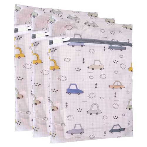 Image of 3Pcs Durable Mesh Laundry Bag, Durable Laundry Bags with Premium Zipper Jumbo Net Laundry Bag for Washing Delicates,Big Clothes,Sweater,Bed Sheet,Bedcover,Blanket,Curtain