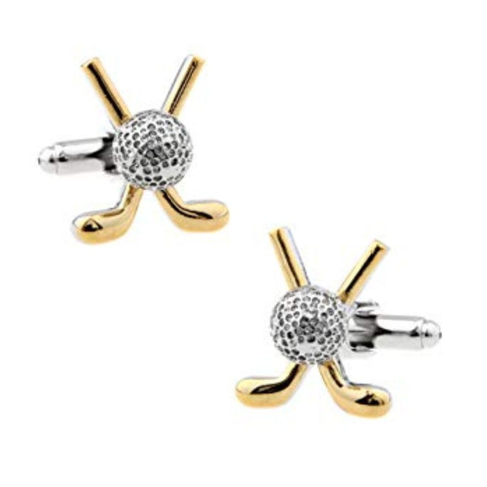 The Tie Hub Quirky Cufflinks For Men (Golf Ball With Stick (Silver/Gold)) (B07Q8VVRP9) Amazon Price History, Amazon Price Tracker