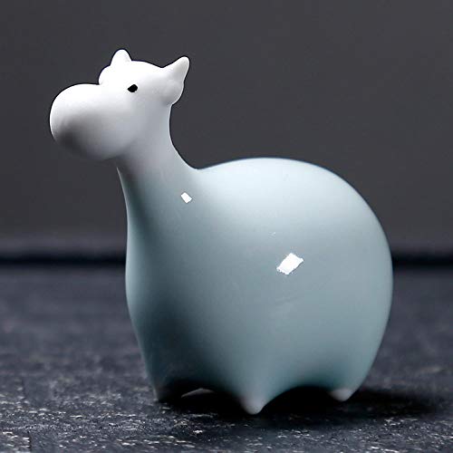 FENGJIAREN Figurine, statue, statuette, sculpture, vache signe chinois créatif, maison en céramique, animaux, artisanat, thé, décoration, souvenir Cover