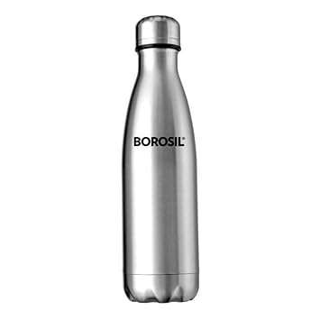 Borosil Stainless Steel HYDRA BOLT - Vacuum Insulated Flask Water bottle, 1 litre