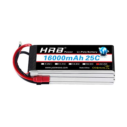 HRB 6s 22.2V 16000mAh 25C Lipoobe[pbN AS150 XT150 vOfor}`[^[Like DJI s800 s1000 OnyxStar fox-c8-hd Gryphon x8