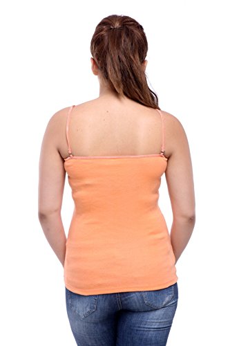 Image of Teemoods Women's Cotton Spaghetti Strap Camisole Slip - Adjustable Straps, Slim Fit, Soft Innerwear Tank Top for Layering & Everyday Comfort