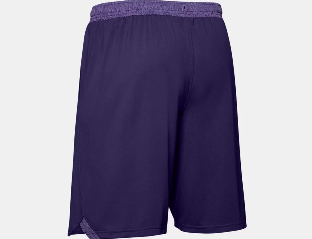 Under Armour Mens Locker 9In Pocketed Short Purple SM