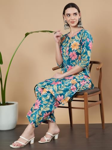 Image of COTLAND Fashions Kurta and Pant /Palazzo Set for Women