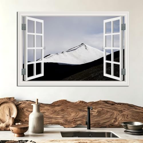 Cuadro lienzo con efecto ventana realista de 20x30cm para salón 3