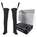 3Kamido Filz Watstiefel Wärmer - schwarz, sehr warm, wärmend, für kaltes Wetter, für Angler, Fischer, Jäger, Förster, für Industrie und Landwirtschaft (43/44)