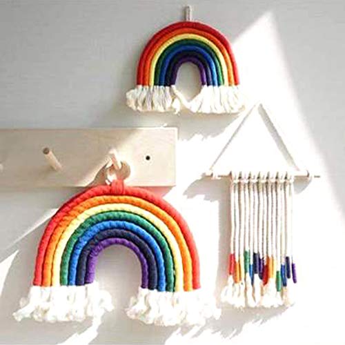 BANDIERA CON CALZINO arcobaleno lunga e colorata per decorazione casa