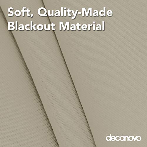 image for Deconovo Blackout Window Valance for Kitchen, Solid Rod Pocket Scallop