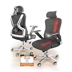 CLOUVOU PowerSeat Bürostuhl Ergonomisch [TESTSIEGER] Schreibtischstuhl 100% individuell einstellbar | Büro Stuhl & Gaming Stuhl | Computerstuhl Home Office Chair Ergonomic | Drehstuhl 200 kg