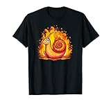 Cool Snail with Flames