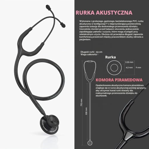 MDF Acoustica MDF747XPPA07 Lekki stetoskop dla lekarzy, pielęgniarek, studentów, do domu, dla dorosłych, podwójna głowica, pastelowy fiolet, różowy stop