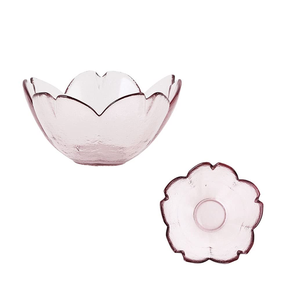 WOTZOV Sauce Dish Sauce Dish Shaped Pink Glass Condiment Dishes Soy Sauce Dish Fruit Dishes Salad Bowls And Appteizer Plates Dipping Bowls，C