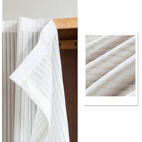 Cabinet Curtains for Shelves, Privacy Closet Curtain Dust-Proof Window Shades Thermal Insulated & Light Blocking Window Curtains for Living Room (2.6 * 3.3ft) Cover