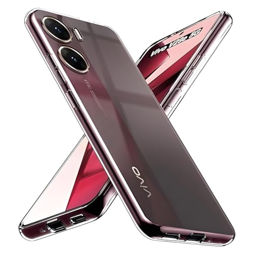 Image of Lifetime Anti-Yellow Clear Back Cover Case for Vivo V29e (Sleek Crystal Hard Back | Shockproof Protection with Camera Protection)