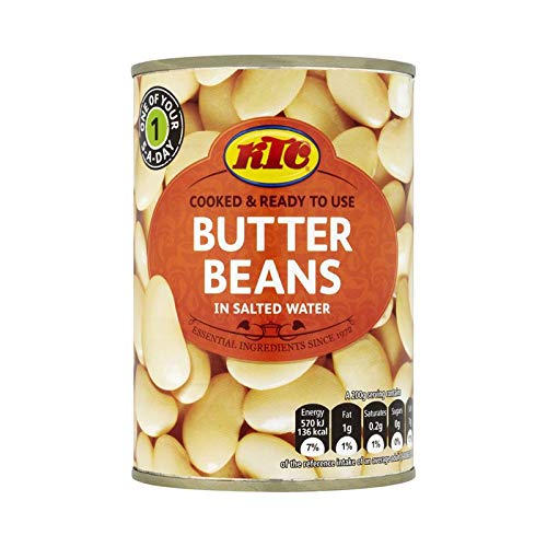 KTC Butter Beans (in salted water) - 400g - (pack of 3)