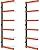 ECOTRIC Max 600 lb Steel 6 Shelf Lumber Storage Rack Wall-Mounted Wood Pipes Rack
