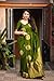 Avantika Fashion Women's Kanjivaram Soft Pure Silk Banarasi Sarees With Blouse Piece, 5148-mehendi, One Size