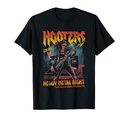 Hooters Heavy Metal Night Florida Wings Restaurant Tシャツ