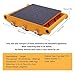 4 Pcs Heavy Duty Machine Dolly Skate Machinery Roller Mover 15t 33000lbs Capacity Cargo Trolley 9 rollen Skates Industrial Machinery Mover Rotating Roller All-Steel Construction