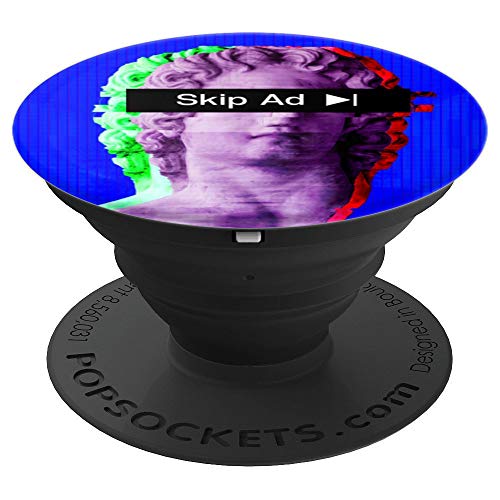 Saltar anuncio Publicidad en línea Meme Aesthetic Vaporwave PopSockets Agarre y Soporte para Teléfonos y Tabletas