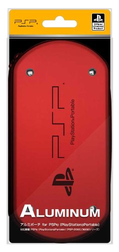 SCE official licensed products aluminum pouch for PSP Red