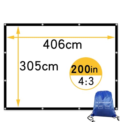 Pantalla de proyección portátil 200 pulgadas 4:3 miniatura 6