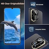 LiiLaa Schutzfolie für Xiaomi Redmi A5 / Poco C71 für Panzerglas, 2 Stück displayschutz mit 2 Stück Kameraschutz, 9H Härte Bläschenfrei Ultra-klar Schutzglas Displayfolie – Ansicht 5