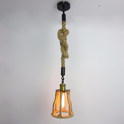 Lámpara de techo industrial de cuerda para iluminación de restaurante