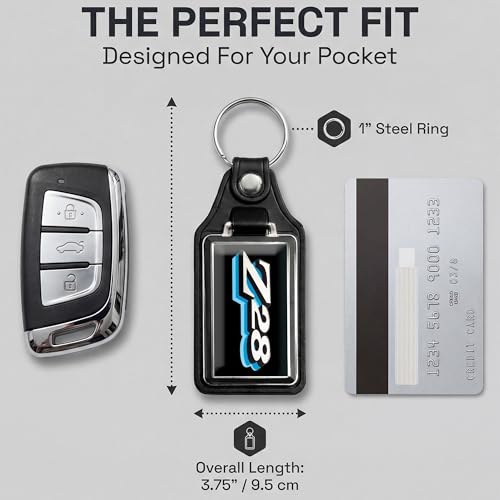Image of Brotherhood Car Key Chain for Camaro - Classic Models Keychain for Men and Women Gift Key Ring - Blue - 1978 Z28