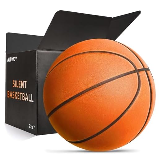 ALDWDY Silent Basketball Size 7 (29.5") – Grooved Airless Indoor Basketball for Quiet Dribbling and Indoor Training, Pro PU Foam Ball – Real Feel Higher Bounce Quieter