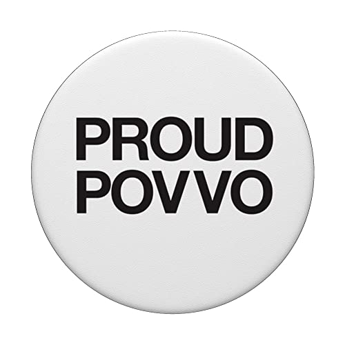 I'm A Proud Povvo PopSockets Swappable PopGrip, Black - Image 3