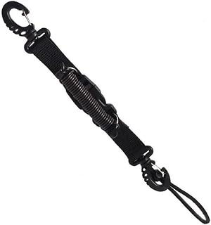 BuuyyBann Correas de mano de buceo de liberación rápida, cordón multifuncional antipérdida para buceo, escalada en roca, color negro, Negro, Talla única