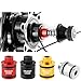 Mountain Bike Thru-Axle to Quick Release Hub Converter Adapter - 12mm/15mm to 9mm Conversion Kit, Compatible with Standard QR Forks and Frames (Red,12 to 9mm)