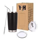 Fácil de limpiar: la boca de la botella grande está diseñada para ser conveniente para sostener bolsitas de té o limones, etc., con un cepillo de paja, puede limpiar fácil y completamente la taza. Son más duraderos en comparación con las botellas de plástico y cristal ordinarios. Este producto no se puede lavar en el lavavajillas.