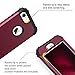 BENTOBEN iPhone 8 Case, iPhone 7 Case, 3 in 1 Hybrid Hard PC Soft Silicone Rubber Bumper Heavy Duty Shockproof Slim Full Body Protective Phone Cases Cover for iPhone 8 & iPhone 7 (4.7 Inch) Wine Red