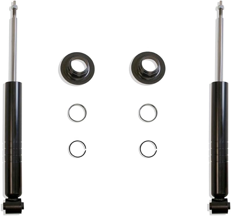 Max Trac Suspension Part# 200803 is A Pair of 0"-3" Rear Adjustable LOWERING Struts; Black W/Coil SEAT, Retainer Clip & Retainer Collar