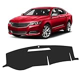 FIILINES Dash Cover for Chevrolet Impala 2006-2013, Impala Limited 2014-2016 Dashboard Mat Accessories Dash Cover Sunshade Nonslip Mesh Protector No Glare Black