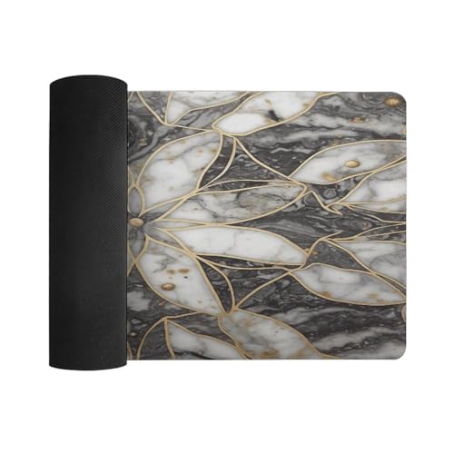 Pad Mouse gran tamaño de piedra mármol Oriental impermeable miniatura 3