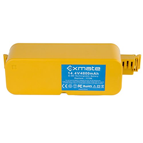 Exmate Upgraded 4800mAh Battery Ni-MH 14.4V Replace 11700 17373 Compatible with iRobot Roomba