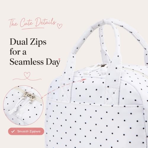 Image of LOVELYWIND Lunch Box for Women Cute Lunch Bags for Women Lunch Tote Bags Reusable Insulated Lunch Box Large Capacity Reusable Insulated Cooler for Work or Travel Gifts or Beach
