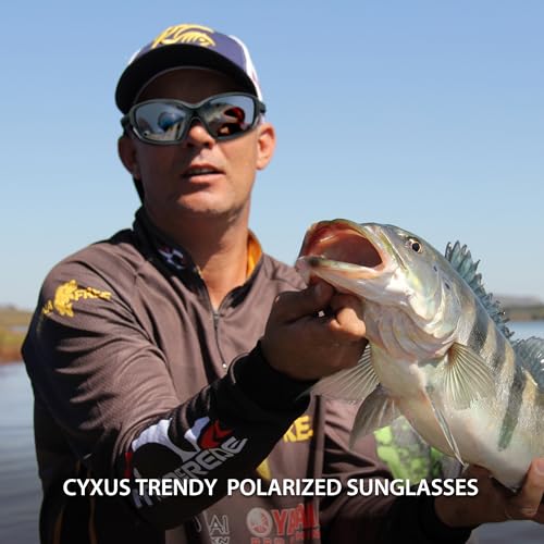Cyxus Polarized Sunglasses for Men Women Trendy Sunglasses UV Protection for Driving Fishing Traveling P15932
