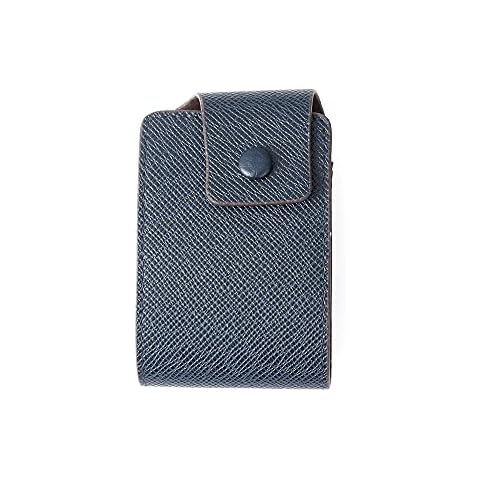 Men's credit card holder, PU business card holder, slim credit card storage bag and card holder, minimalist credit card wallet(9 card slots&2 multi-function slots), Blue, Minimalist Cover