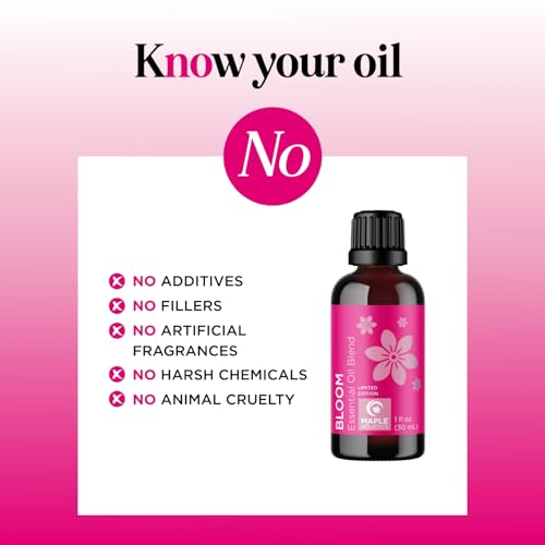 Image of Floral Essential Oil Blend for Diffuser - Flower Essential Oil for Diffusers Baths Candles Soaps & DIYs with Pure Undiluted Jasmine Chamomile Geranium & More - Sweet Uplifting Aromatherapy Blend