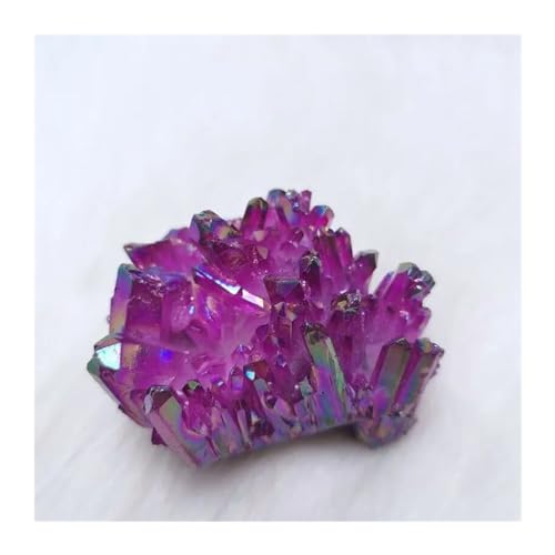 Amas de cristaux aura violette 180-200g - Grappe de quartz naturel authentique