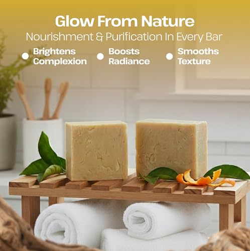 Image of Dr.Ancient Citrus Soap Bar, Organic Soap Bars Handcrafted the Traditional Way, Natural Chemical-Free, Vegan, Used for Face Wash, Body Wash, and Hand Cleansing, Refreshing, Exfoliating